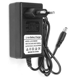 carregador de bateria do Li-íon de 12.6V 2A, adaptador da alimentação de DC da C.A. para o bloco da bateria, cor preta, conector custmized da C.C.