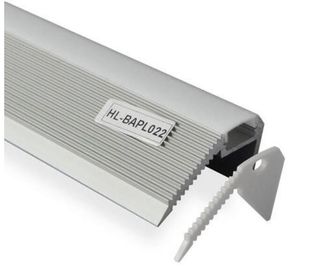 O difusor de alumínio do perfil do diodo emissor de luz para escadas para o diodo emissor de luz descasca a tampa leitosa geada espaço livre do PC do perfil