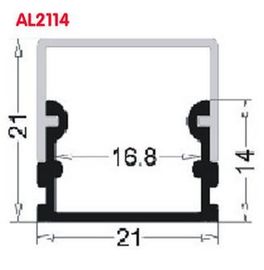 Perfil de alumínio terminado anodizado do diodo emissor de luz para a loja/cozinha/o home, serviço do ODM do OEM