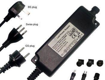 o transformador conduzido impermeável de 24Vdc 3a 72Watt IP68 para o torneira eletrônico, C.A. 100-240Vac, com UL do CE marcou