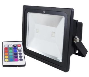 Preto/prata que abriga a lâmpada de inundação do diodo emissor de luz da ESPIGA de 150W RGB IP65 para a iluminação do jardim
