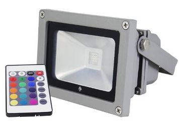 Preto/prata que abriga a lâmpada de inundação do diodo emissor de luz da ESPIGA de 150W RGB IP65 para a iluminação do jardim