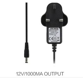 C.A. da montagem da parede à fonte de alimentação do adaptador do poder da C.C. 12v para a câmera do Cctv/tiras conduzidas