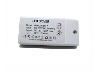 a C.C. de 12V 1.25A 15W conduziu a fonte de alimentação do interruptor com terminal plástico da tampa e de parafuso