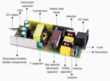 adaptador da alimentação de DC da C.A. de 12v 12.5a 150W para dispositivos dos motores, 2 anos de garantia