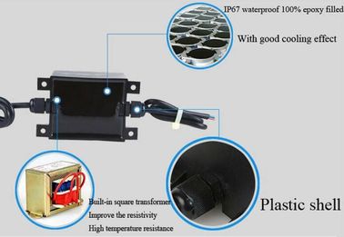 Transformador impermeável da piscina de 24VAC 80W, fonte de alimentação IP68 para o motor exterior