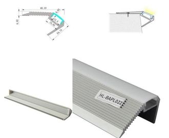 O difusor de alumínio do perfil do diodo emissor de luz para escadas para o diodo emissor de luz descasca a tampa leitosa geada espaço livre do PC do perfil