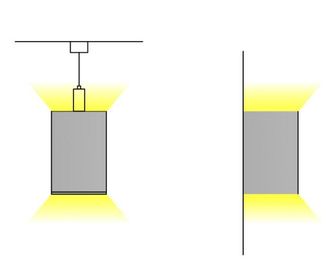 extrusão de alumínio do perfil do diodo emissor de luz de 100mm*120mm para a iluminação pendurado
