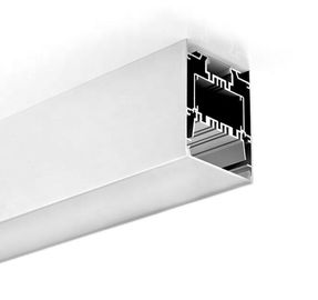 o perfil de alumínio do diodo emissor de luz do pendente de 75mm*95mm com o PC geado, suspendido para cima e para baixo o alumínio conduziu o perfil