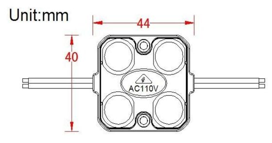 1.5w 140LM 110VAC 220VAC entrou o volatge alto conduziu o módulo para a caixa do sinal de Lightbox da letra de canal